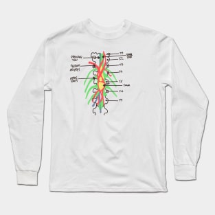 Greys Anatomy/Medicine/Spinal Cord/ Nerves/ Derek shepherd/ Grey Sloan/ Med School Long Sleeve T-Shirt